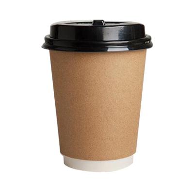 China Factory sales supply recyclable printing various sizes of various designs of disposable double-layer paper cups and lids for sale