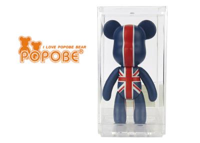 China 3-Inch / 8.2CM PVC Cute Bear Toys UK Flag Design Decorative Collection for sale