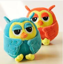 China Blue and Orange Forest Animals Owl Stuffed Plush Toy For Promotion Gifts for sale