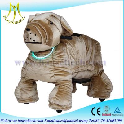 China Hansel stuffed animals / ride on animal stuffed animal toy car electric animal scooters for sale