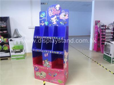 China Cute POP Cardboard Displays , Anti-static Toys Cardboard Display Rack for sale