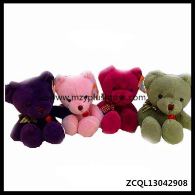 China 18cm Stock Beautiful Mix Colors Cute Plush Bear Toys For Valentine's Day Gifts for sale