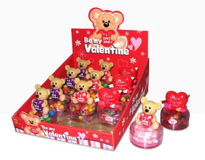 China Cute bear valentine's candy container for sale