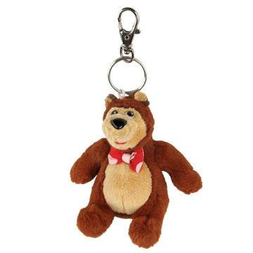 Chine L'ours Keychain de peluche de Masha joue des peluches de bande dessinée de charme faites sur commande à vendre