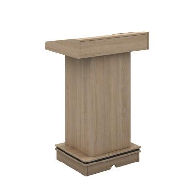 China New Design Modern Style (Height) Adjustable Modern Style Conference Podium Floor Standing Lectern Wooden Lectern for sale