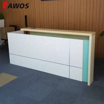 China Melamine Office Desk Furniture Reception for sale