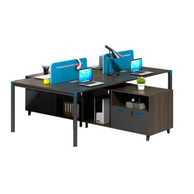 China Modern Design Modern Office Furniture Melamine Open Workstation for 4 Person for sale