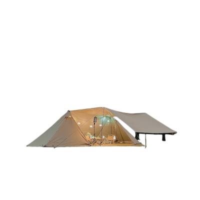 China Camouflage/Field Game Two-bedroom and one-living room oversized camping tent Outdoor rainproof multi-person canopy tent for sale