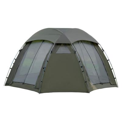 China Camouflage/Field Game Outdoor glamping portable folding double decker rain dome tent for sale