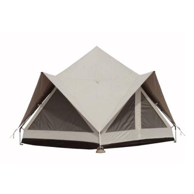 China Camouflage/Field Game Suitable for family travel Double doors Rainproof Wild fishing New luxury ridge tip tent for sale