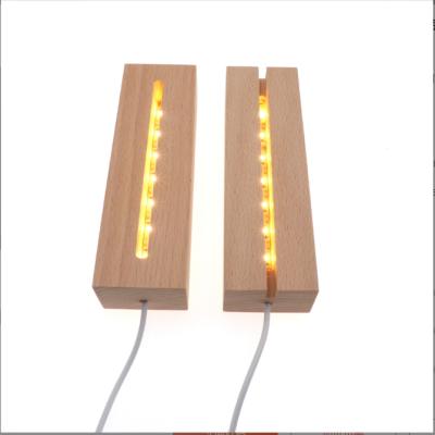 China Glow luminous solid wood stripusb night light night lightbaby light led night light for sale