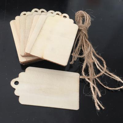 China China Fashion Wooden Gift Tags Blank Hang Label For Wooden Decorand And Weddings for sale