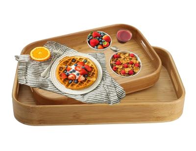 China Modern Simple Suitable for Multiple Scenarios Wholesale Restaurant Wooden Tray Wooden Serving Tray for sale