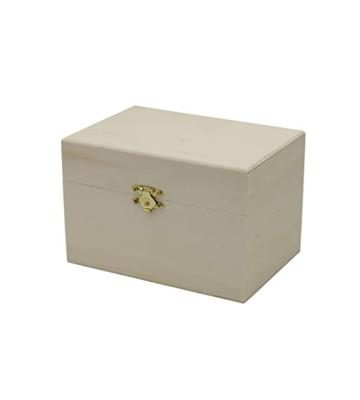 China China Selling Small Decorative Unfinished Wooden Jewelry Gift Boxes With Lids Wooden Gift Boxes With Hinged Lid for sale