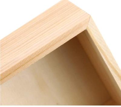 China Europe safe and healthy wooden storage box wooden box for Diy craft for sale