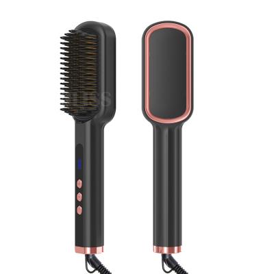 China 2022 New Promoted Electric Household Hair Straightener Brush Hot Tools Hair Straightening Comb for sale