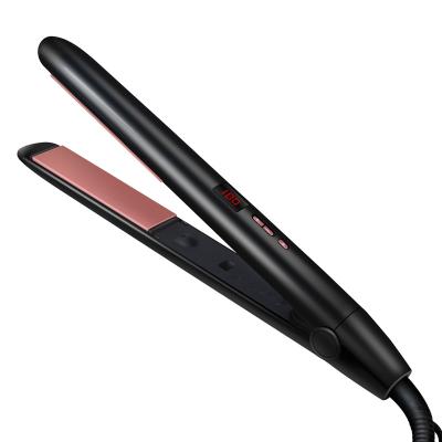 China Sweep Hair Straightener Good Quality Flat Iron With LED Display Fast Hair Straightener PTC Heater Hair Straightener for sale