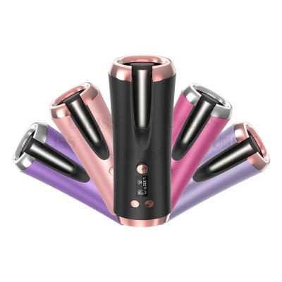 China 2022 Household Classic LCD Display Professional Ceramic Automatic Hair Curler Design Rotating Curling Iron Wand Roller for sale