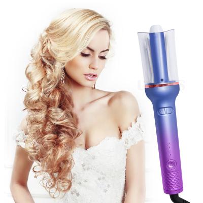 China Gradient Display LCD Loop Curling Iron Electric Automatic Rotating Hair Curler New Color Automatic Special Design for sale