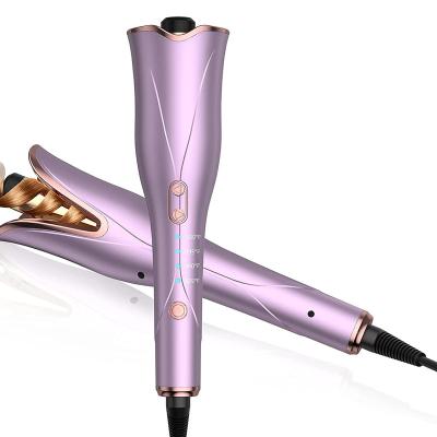 China New Design Household 2022 New Design Household Hair Curler Wand Barrel Wand Heating Rotating Fast Curling Iron Automatic Automatic Wand Curling Iron For Styling for sale