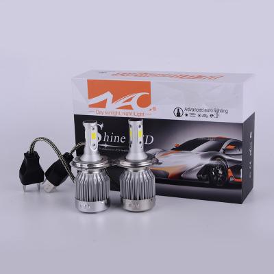 China Super Bright Car Led Headlight NAO All In One C3B 66W Super Bright Bulb COB H7 Chip Led H6 Led Headlight for sale