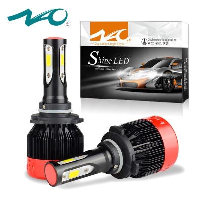 China NAO 3 sides design K2 led headlight h4 60W 7200LM h11 h4 h7 led high brightness flip COB chips car led lights A3 Sportback E-Tron for sale