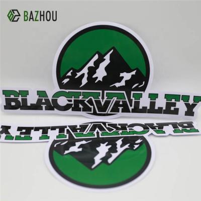 China Waterproof Personalized Black Valley Sticker Custom Cool Adhesive Paper Labels Die Cut Sheet for sale