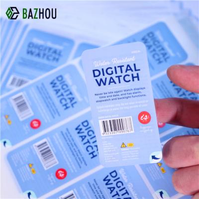 China Easy Barcode Skin Barcode Stickers Labels Print On Instruction Adhesive Side Custom Sticker for sale