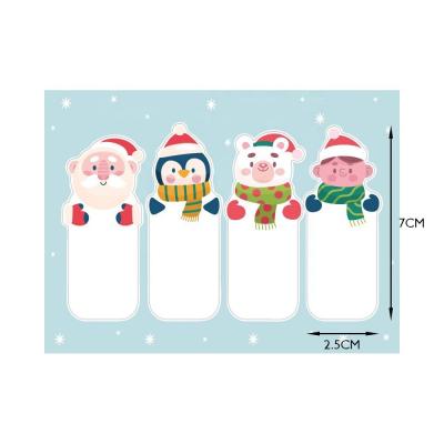 China Fashion Waterproof Cartoon Cute Merry Christmas Stickers Labels For Gift Decoration Package Label for sale