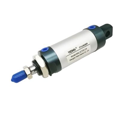 China Hotel Mini MAL32*25 Bore Cylinder MAL32*25 32mm Stroke Double Acting Air Pneumatic Cylinder 25mm for sale