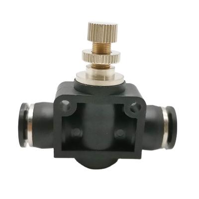 China PU Pneumatic Push In/Hose Throttle Valve Air Flow Speed ​​Control Valve Nylon Tube Water Hose SA 4-12mm Fittings for sale