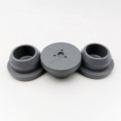 China Pharmaceutical Rubber Stopper 32mm Bromobutyl Rubber Stoppers Glass Vials Rubber Stoppers for sale