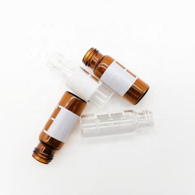 China Laboratory Analysis 2ml Gas Chromatography Test Sample Vials Clear Screw Thread Vials For HPLC for sale