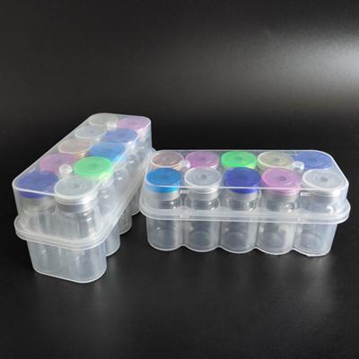 China 3ml 5ml 7ml 10ml 10cc 20ml Vial Box Plastic Recyclable Vaccine Storage Box Bottle Packaging Boxes For Vials for sale