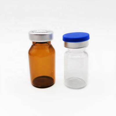 China 2ml 10ml 20ml Pharmaceutical Type II Injectable Miniature Antibiotics III Glass Vial Bottles With Flip Tear Off Seal for sale