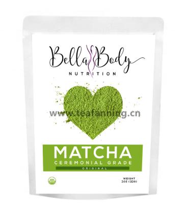 China Organic Matcha Green Tea Powder 70g Pack for sale