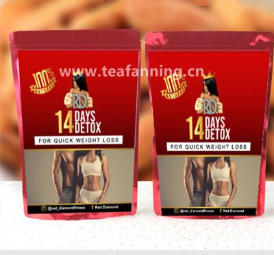 China Tea Bags One Free Tea Infsuer, Zen Organic 14 Day Slimming Tea, Loose Leaf 35g for sale