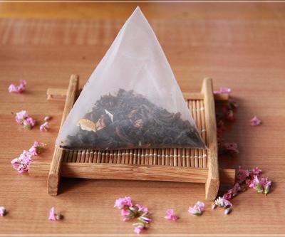 China Tea Bag Tea In Nylon Bags With OEM Label And Customized Ingredients for sale