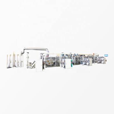 China High quality semi-servo line factory mamypoko baby diaper making producer for sale