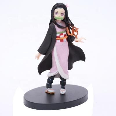 China Cartoon Toy Anime Demon Slayer Kimetsu No Yaiba Figure Kamado Tanjirou Kamado Nezuko PVC Action Number Model Toys for sale