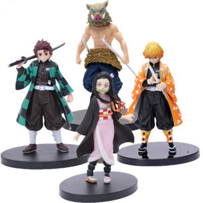 China Toy Anime Kawaii Demon Slayer Kimetsu Cartoon Figure No Yaiba Figure Kamado Tanjirou Kamado Nezuko PVC Action Number Model Toys for sale