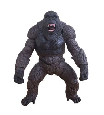 China 2021 Cartoon Toy Movie Godzilla Vs King Kong Friends Gorilla Figma Model Battle Ax 14cm KingKong Toys For Boys And Adult for sale