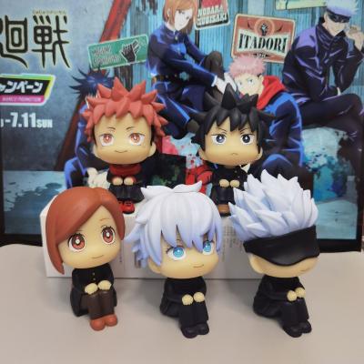 China Action Number Jujutsu Kaisen Fushiguro Megumi Gojo Satoru Itadori Yuji Look Up PVC Figure 9cm Jujutsu Kaisen Anime Figure for sale