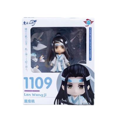 China Cartoon Toy Cartoon Character Lan Wangji Q version PVC design doll collection cute Toy Doll Give Friend Gift mold for sale