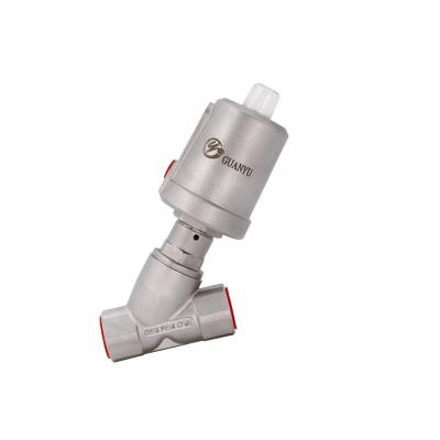 China General DN15 Y Type Pneumatic Stainless Steel Angle Seat Valve China Factory for sale