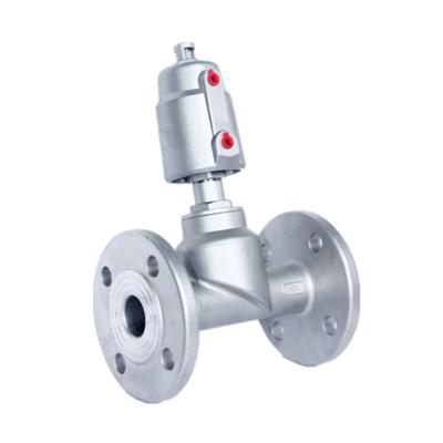 China CF8M Right Angle Flange Valve SS316 Pneumatic Valve for sale