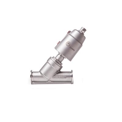 China general flange stainless steel pneumatic control piston angle seat valve made in china factory for sale