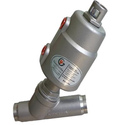 China General 3/4 INCH Welded Type Pneumatic Angle Seat Valve for sale