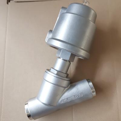 China General Welded Waterproof Stainless Steel Hammer Angle Seat Pneumatic Valve for sale