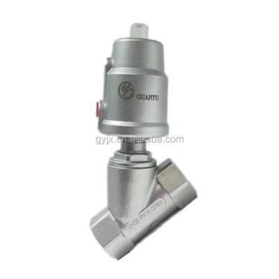 China Direct Internal Seat Corner Pneumatic Stainless Steel Steam Valve General Manufacturer Thread Pneumatic Valve for sale